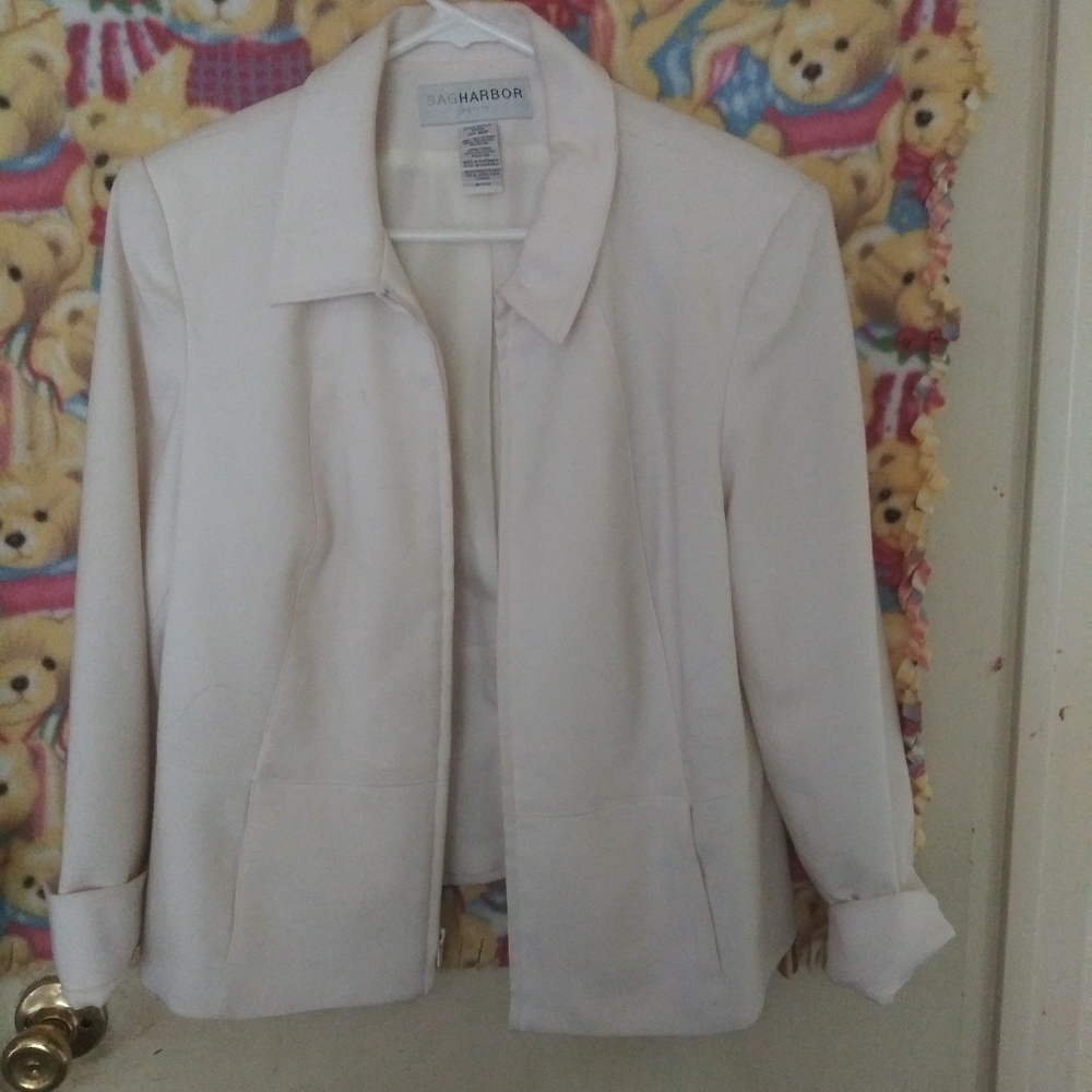 🐛WHITE  COMFORTABLE BLAZER COAT